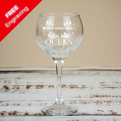 Gin Queen Glass in Gift Box